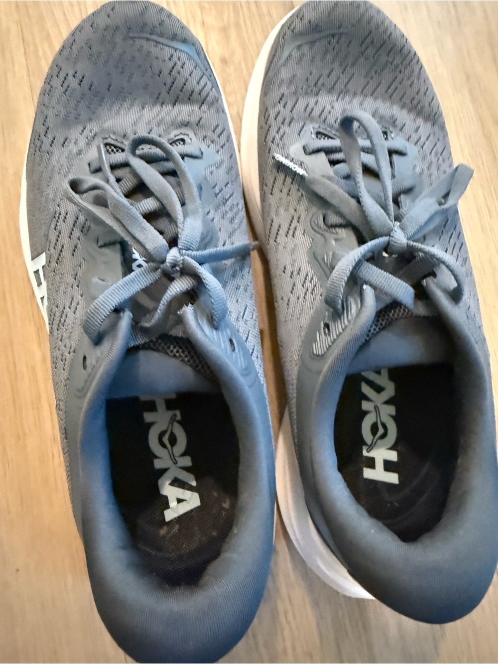 Hoka women’s  Slate Gray Athletic Running Shoes size 7.5